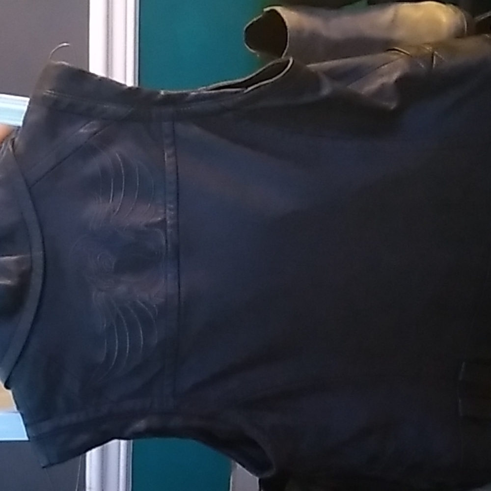 REAL LEATHER Harley Davidson leather vest